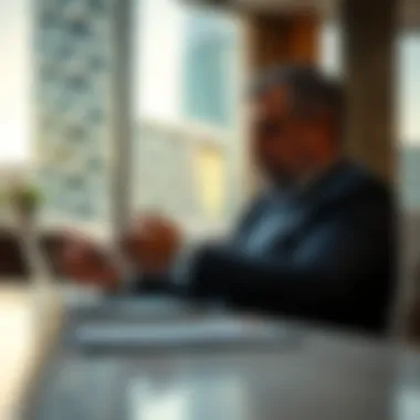 A finance expert analyzing real estate market trends