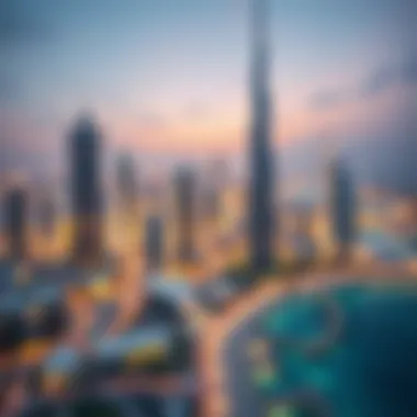 Dubai Skyline: A Fusion of Innovation and Luxury A panoramic view of Dubai skyline showcasing modern architecture