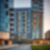 Architectural design of the Iridium Building showcasing modern aesthetics