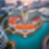 Aerial view of Jewel of the Creek showcasing its architectural beauty