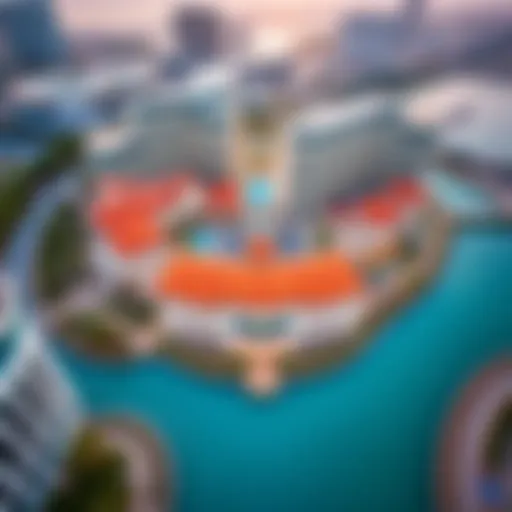 Aerial view of Jewel of the Creek showcasing its architectural beauty