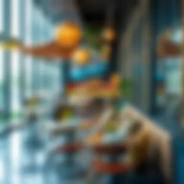 Vibrant local cafes and dining options in JLT Cluster E