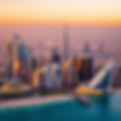 Aerial view of Dubai's skyline showcasing luxury real estate