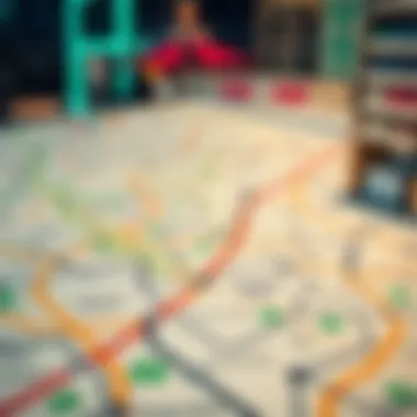 Map highlighting the route to Dubai Outlet Mall