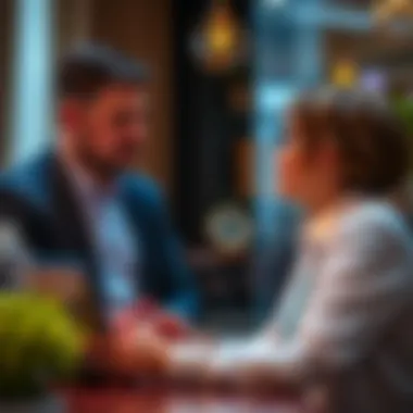 Property Consultation Real estate agent discussing property options