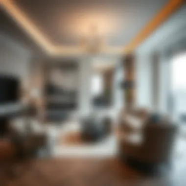 Luxurious interior design of a living space in Regent House 2