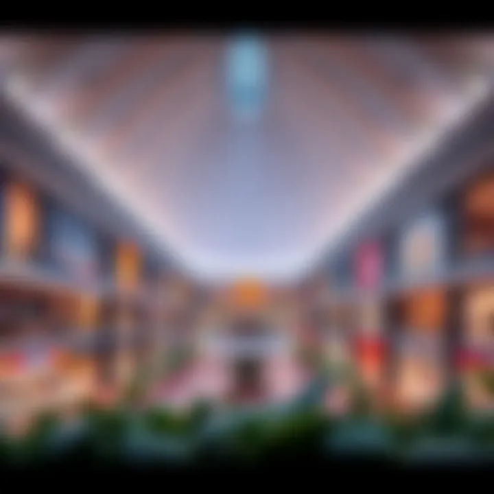 Sahara Mall Architectural Marvel A panoramic view of Sahara Mall showcasing its architectural design