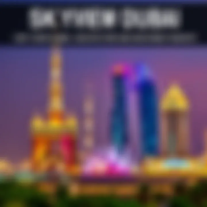 Comparison chart of Sky View Dubai with other prominent landmarks in Dubai