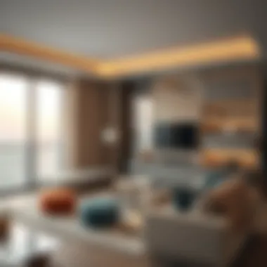 Luxury Living Spaces at Sky View Dubai Interior amenities of Sky View Dubai illustrating luxury living spaces and modern design