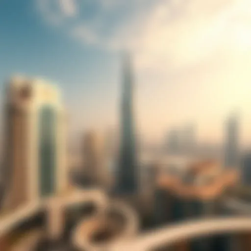 Panoramic view of Sky View Dubai showcasing its architectural elegance against the city skyline