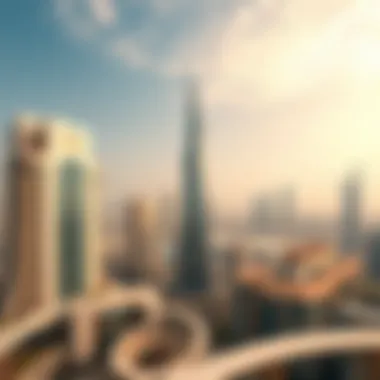 Architectural Elegance of Sky View Dubai Panoramic view of Sky View Dubai showcasing its architectural elegance against the city skyline