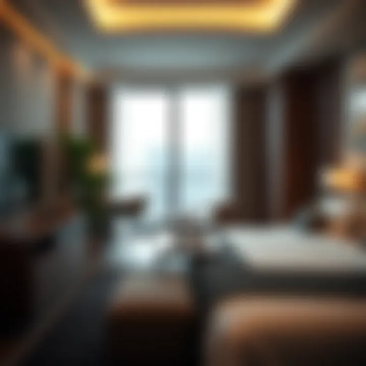 Amenities in furnished studio