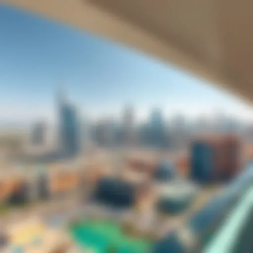 A panoramic view of Dubai's skyline showcasing iconic architecture