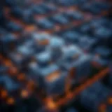 Aerial view of The Nook Dubai showcasing modern architecture