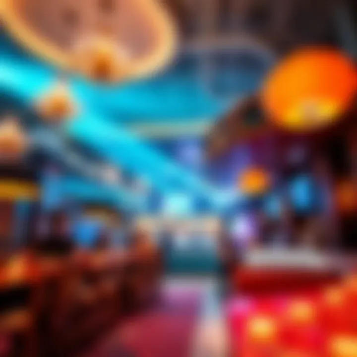 Vibrant atmosphere at The Pointe's entertainment hub