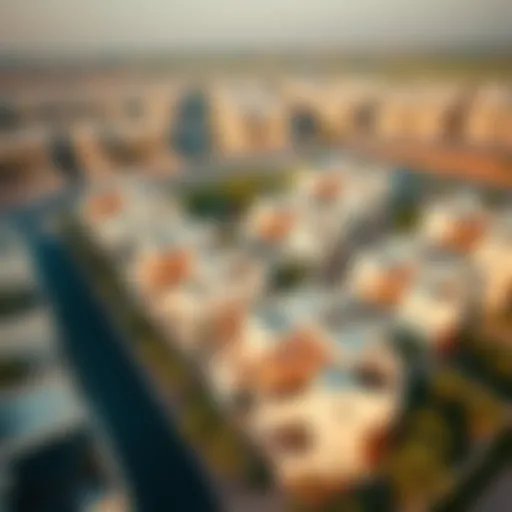 Aerial view of الخيل هايتس showcasing residential homes