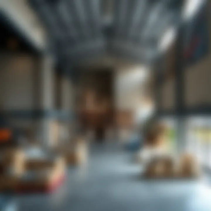 Interior layout of a J1 warehouse