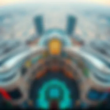 Aerial view of Dubai Mall showcasing its architectural grandeur