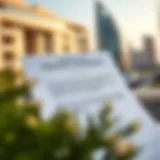 An overview of a tenancy contract document in Dubai