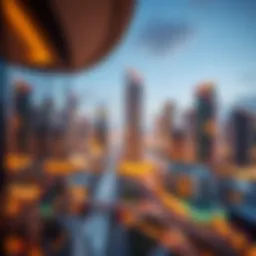 Stunning view of Vida Downtown Dubai skyline