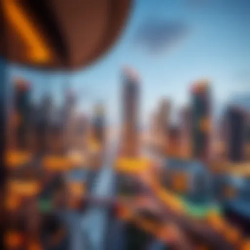 Stunning view of Vida Downtown Dubai skyline